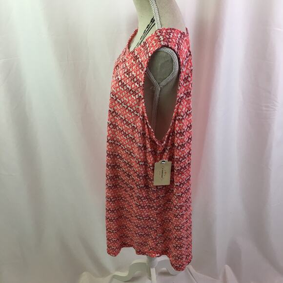 St. John's Bay Active Tank Top Coral Geo XL - Picture 9 of 13